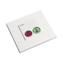 Modulo de 2 Botones iluminados con Lector RFID 125 KHz / Alarma y Cancelar / BUS RS485 / Compatible con NX0019/B, NX1021 Y NX0015