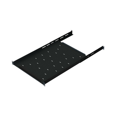 [CH-QR1] Charola Ajustable para Rack de 19" de 4 postes de 1 Unidad de Espacio. Profundidad de 633 a 816 mm