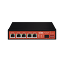 Controlador Solar de 15A con Switch PoE /  1 Puertos Gigabit PoE 802.3 bt / 2 Puertos PoE 802.3 af/at / 2 Puertos PoE Pasivo 24/48 Vcc / 1 Puerto SFP / No administrable