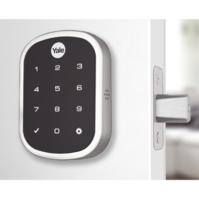 [89385] Cerradura ASSURE YRD256, Niquel Satinado/Teclado/ Para puertas Izq o Derecha de  35 a 57 mm de espesor/ Apertura por Smartphone