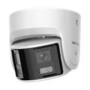 [FlexVu] [PROTECCIÓN ACTIVA] Turret IP 4 Megapixel / 2 Lentes de 2.8 mm (Imagen Panorámica 180°) / 30 mts IR / Exterior IP67 / Luz Intermitente y Alerta de Audio / Audio Bidireccional / ACUSENSE / WDR 120 dB / Micro SD