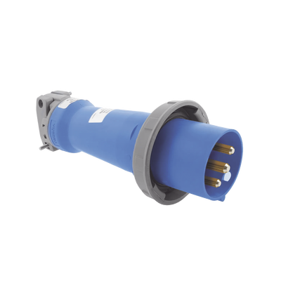 Clavija industrial, 30 A, 250 V CA, 2 Polos 3 Hilos, IP67.  Grado Industrial.