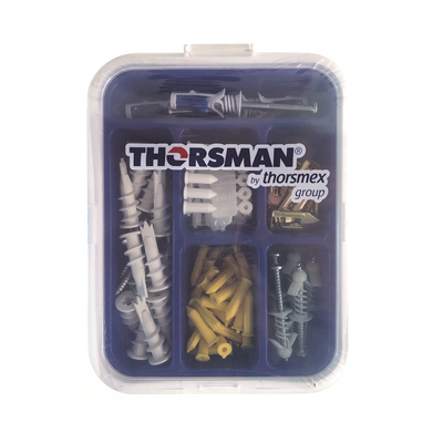 [TH-KIT-FY] Kit para Sistemas de Fijación en Yeso, Muros Falsos, Tabique hueco, Uso en interiores  (91 piezas)