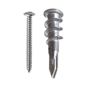 Taquete Métalico TPD Zinc con tornillo 8 x 1 1/4", Ideal para Uso con carteles publicitarios, Electrodomésticos