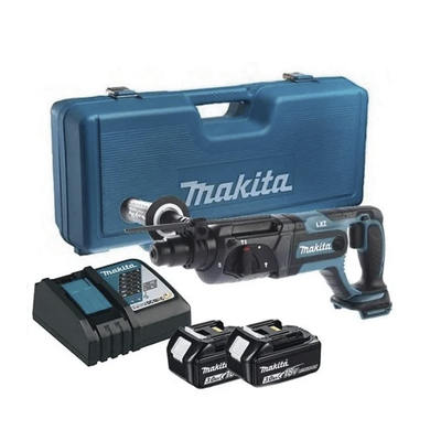 [DHR241RFE] Rotamartilló 18V, SDS 0-1.200 Rpm, 3 Modos de Trabajo, Incluye 2 Baterías de 3.0 Ah, Cargador y Maletín.