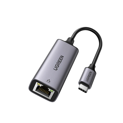 [50737] Adaptador de Red USB-C 3.1 (5 Gbps) a RJ45 | Thunderbolt 3 | Admite 10/100/1000 Mbps |  Chip Inteligente | Amplia Compatibilidad | Caja de Aluminio | Longitud del cable 10 cm.