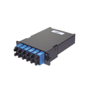 Placa Acopladora de Fibra Óptica FAP, Con 12 Pigtails y 6 Conectores LC Duplex (12 Fibras), Para Fibra Monomodo OS1/OS2, Color Azul