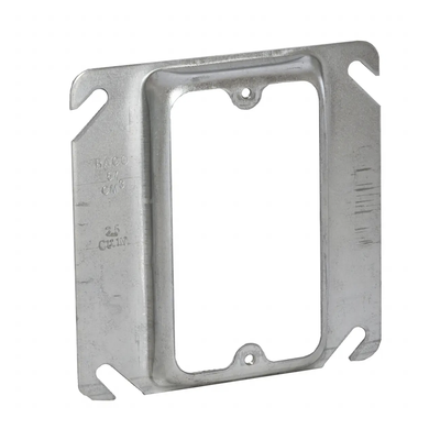 [HUB-772] Sobretapa Cuadrada Galvanizada  de 4", realce de 1/2".