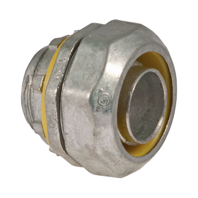 [HUB-340-8DC] Conector recto metálico para tubería liquidtight de 2" (51 mm).