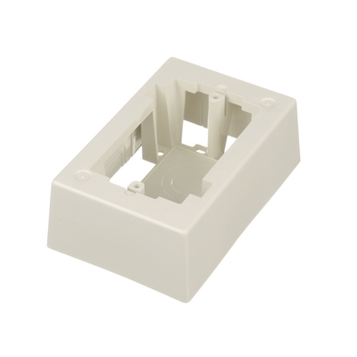 [JB1IW-A] Caja de Pared Superficial, Uso Universal con Placas de Pared, Con Cinta Adhesiva, Color Blanco Mate