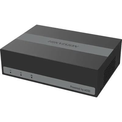 [DS-E04HGHI-D(B)] (eDVR) DVR 2 Megapíxel (1080P) Lite / 4 Canales TURBOHD + 1 Canal IP /  Hasta 1 Mes de Grabación / Unidad de Estado Solido Incluido / H.265+ / ACUSENSE Lite (Evita Falsas Alarmas) / Diseño Ultra Compacto / Extra Silencioso /  eSSD de