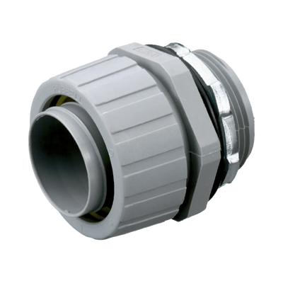 [HUB-P200-NGY] Conector Recto de Nylon de 2" para Tubería Liquidtight Polytuff.