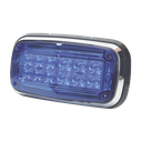 Luz de advertencia 8 X 4", Color Azul, IP67, SAE, Ideal para Ambulancias