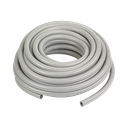 Manguera hermética flexible tipo PolyTuff no metálica, gris de 1" y 100 pies. Uso comercial/industrial.
