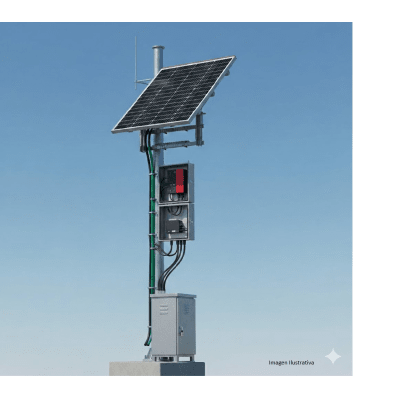 [PL1224GRCV2] Kit Solar de 35 W con PoE 802.3af y PoE Pasivo 24 Vcc para una Cámara IP y un Radio Ubiquiti airMAX o Cambium ePMP.