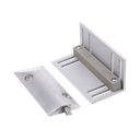 Contacto magnético para piso uso rudo con 55cm de cable blindado / GAP 75mm / Placa de montaje de "L".