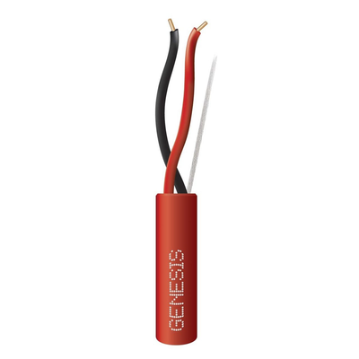 [4513-1004] Carrete de 305 Metros (1000 Pies) de Alambre / 2 x 14 AWG / Plenum / Tipo FPLP / Color Rojo / Para Aplicaciones en Sistemas de Detección de Incendio y Sistemas de Evacuación.