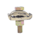 Conector 2 Cables a Superficie Plana / Bronce 100% / Cable 4-2/0 AWG / Sin Soldadura / 2.5x4x3 cm (1x1.6x1.2 in)