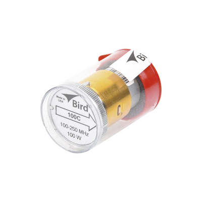[100C] Elemento de 100 Watt en Línea 7/8" para Wattmetro BIRD 43 en Rango de Frecuencia de 100 a 250 MHz.