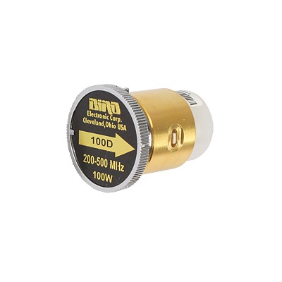 [100D] Elemento de 100 Watt en Línea 7/8" para Wattmetro BIRD 43 en Rango de Frecuencia de 200 a 500 MHz.