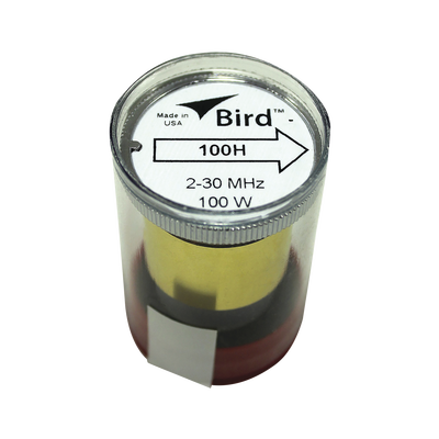 [100H] Elemento en Línea 7/8" de 100 Watt para Wattmetro BIRD 43 en el Rango de Frecuencia de 2-30 MHz.