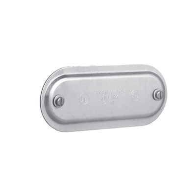 [HUB-270-SA] Tapa de Aluminio para Caja Condulet Ovalada de 3/4".