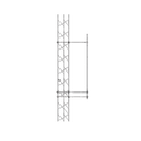 Montaje Lateral Ajustable en Kit para Montaje de Antenas de 6.35 cm. de Diámetro-Base y 91 cm. de Distancia de Separación a la Torre.