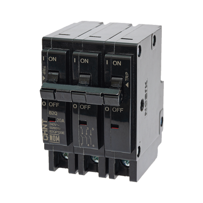[B2QP350E] MCB - Interruptor Termomagnético Enchufable, Serie: B2Q, 3P, 50A, 240V (SKU:1002301)