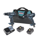 KIT (DHP482Z Rotom..+ DTW181Z Pistola Impacto)  2 Baterías de 3 AH y Cargador Estuche de Lona18V