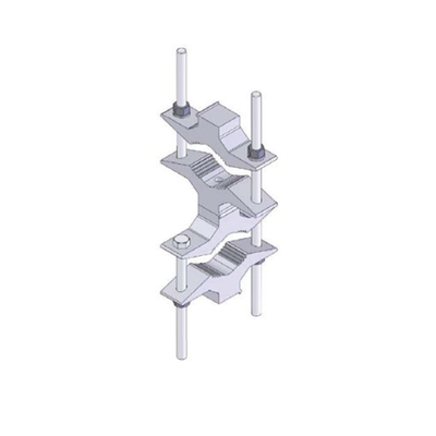 [CLAMP-147] Juego Sencillo en Aluminio de Abrazadera Dual para Mástiles de 7.31 a 11.43 cm. de Diámetro (REQ. 2 x Antena).