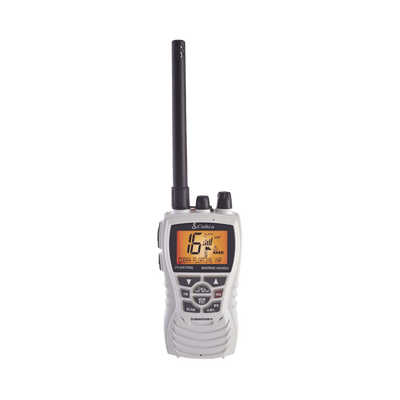 [MRHH350WFLT] Radio portátil marino, flotante y sumergible con función de eliminación de agua de la bocina mediante vibración,  potencia de RF de 6 Watts.