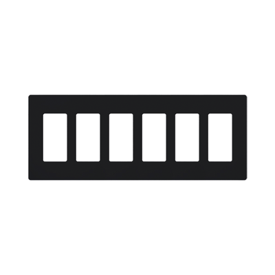 [SC6MN] Placa 6 espacios pata dimmer o apagadores Lutron