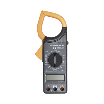 [DT266] Multímetro Digital de Gancho Compacto 600 Vcc / Vca  CATII. Con pantalla LCD (No incluye Batería)