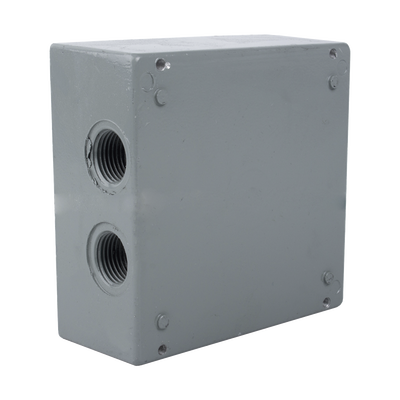 [RC-0493] Caja Condulet Cuadrada de 3/4" (19.05 mm) con 4 bocas a prueba de intemperie.