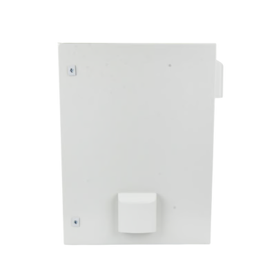 [PST-4060-25AV] Gabinete Ventilado de Acero IP55 Uso en Exterior (400 x 600 x 250 mm) con Placa Trasera Interior Metálica y Compuerta Inferior Atornillable. Incluye Ventilador, Ventilas, filtros, Chapas y Llave T.
