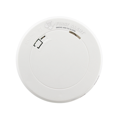 Detector Combo de Humo/CO, Autónomo, Batería Sellada de Litio de 10 años, No Requiere Panel, Diseño Ultra Delgado, No Requiere Cableado