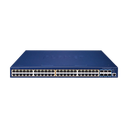 Switch Administrable Stacking Capa 3, 48 Puertos PoE Gigabit 802.3at, 6 Puertos SFP de 10 G, Entrada de Alimentación Redundante de 55 V cc.