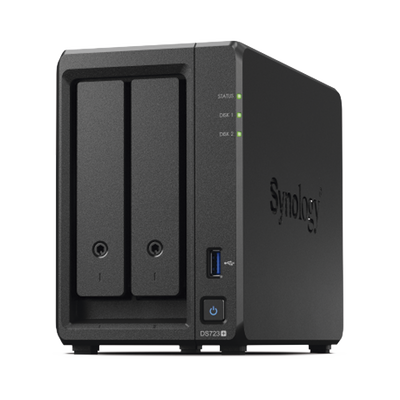 [DS723PLUS] Servidor NAS de 2 Bahías (Expandible a 7 Bahías) / Hasta 126 TB / Servicio Nube Gratis (P2P) / Administración Remota y Respaldo Programado
