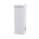 Gabinete para Piso, Capacidad, 31 Unidades de Rack, Doble puerta y Postes frontales e intermedios ajustables, Color Blanco, Se envía el Gabinete Armado.