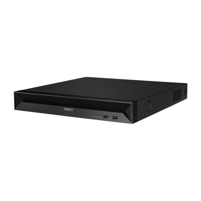 [QRN-1630S-6TB] NVR 8 Megapíxel / 16 canales / H.265 / P2P Wisenet / 16 puertos PoE / 128Mbps/ Incluye 6TB