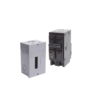 [KITC2Q230S] Kit Centro de Carga para sobreponer con 1 Interruptor Térmico de 2 Polos, 30Amp 120/240Vca 10kA.