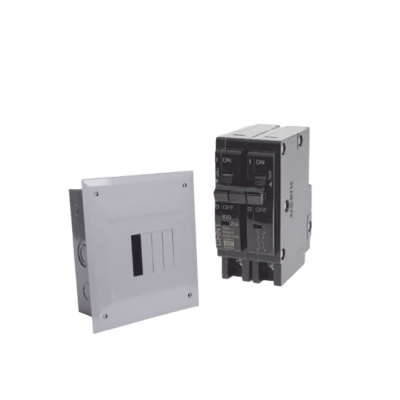 [KITC2Q430S] Kit Centro de Carga 4P para sobreponer con 2 Interruptores Térmicos de 2 Polos, 30Amp 120/240Vca 10kA.