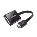 Adaptador HDMI a VGA / Resolución 1080P / Audio 3.5mm / Con Puerto Micro USB para Alimentación / Plug & Play / No Requiere Controlador / ABS / Flexible y Duradero