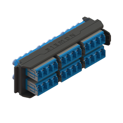 [LVA24-LCU-BC-A] Placa Acopladora LightVerse, 12 Conectores Dúplex LC/UPC, Acepta hasta 24 Fibras Monomodo (No Shuttered)