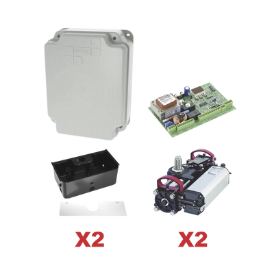 Kit de Operadores Subterraneos FAAC S800 a 115V Para Puertas Abatibles / Para Puertas de Hasta  2 Metros y  800 Kg