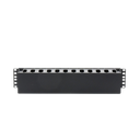 Organizador de Cables Horizontal de 2U para Rack de 19", Fabricado en Polímero Resistente a Deformaciones y Rayones