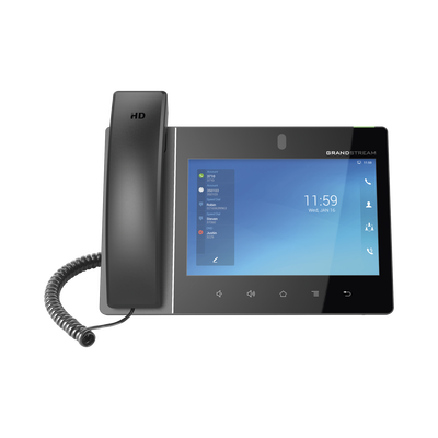 [GXV3480] Teléfono IP Android 11, 16 líneas SIP con 16 cuentas, pantalla táctil  8", puertos Gigabit, Wi-Fi, Bluetooth, PoE, codec Opus, IPV4/IPV6 con gestión en la nube GDMS