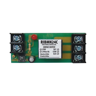 [RIBMN24C] Relevador SPDT para montaje en track de 2.75 pulgadas , 24 VAC/DC de 15 A