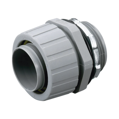 [HUB-P100-NGYA] Conector Recto de Nylon de 1" para Tubería Liquidtight Polytuff.