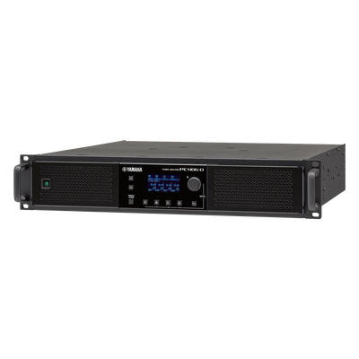 [PC406-DI] Amplificador de Audio de Alta Potencia | 4 x 600w |  Baja Impedancia | 70/100V | DSP Integrado | Interfaz Dante
